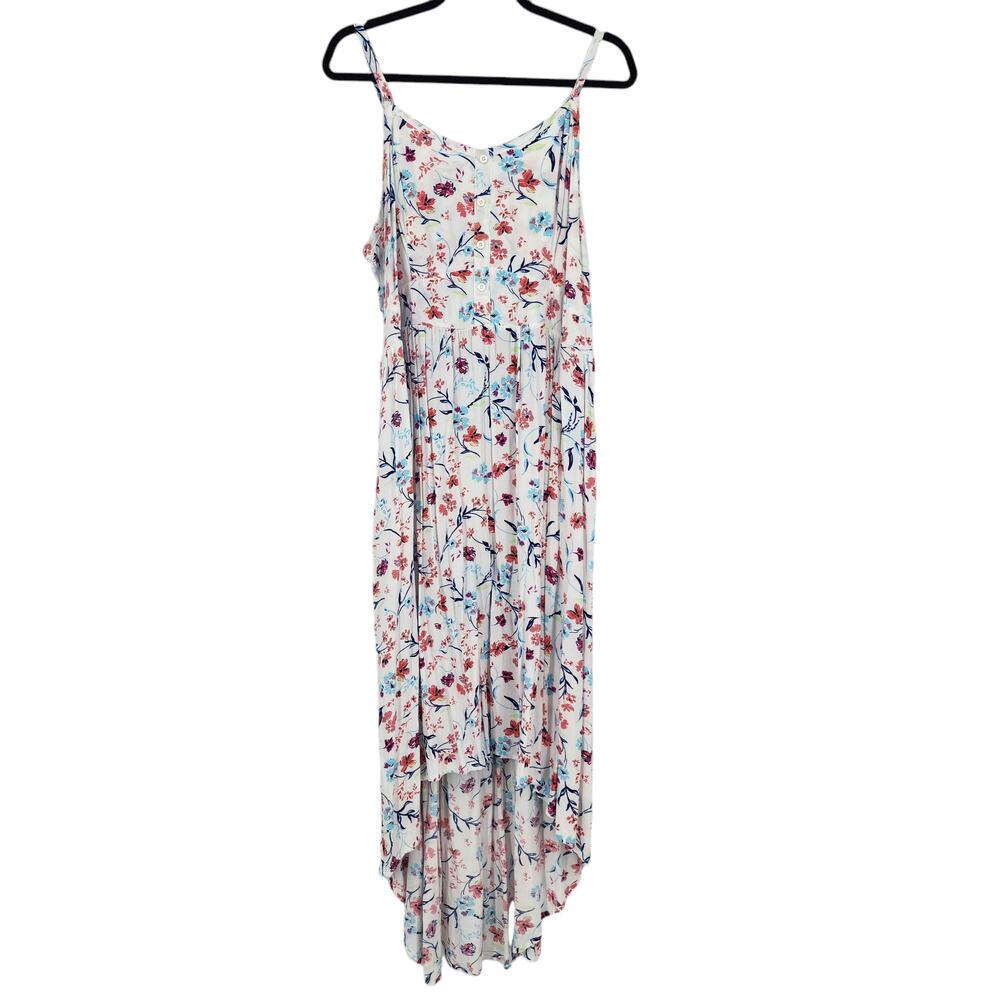 Torrid Maxi Challis Smocked Hi Low Sleeveless Floral Dress Size 3X
